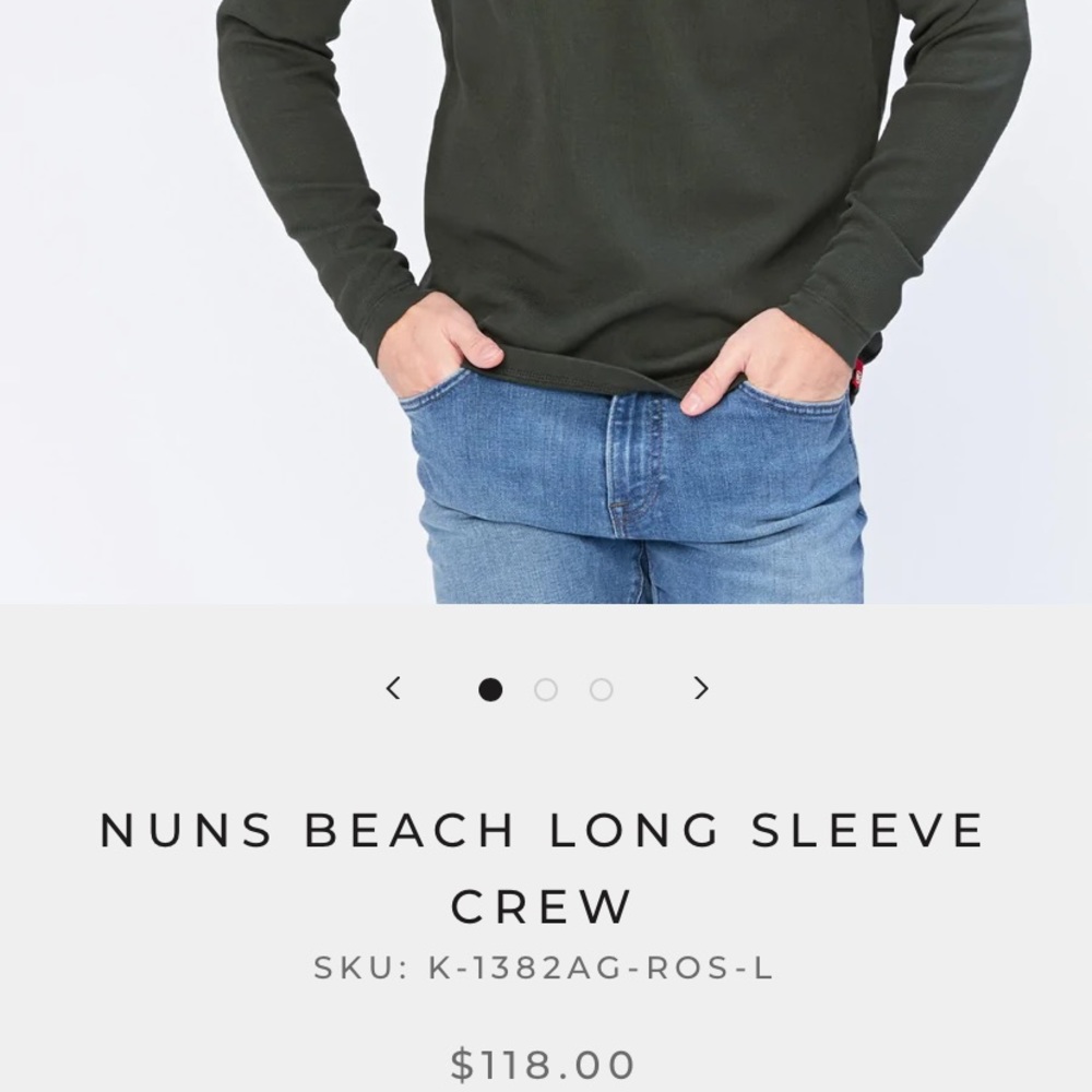 Agave Copper - NUNS BEACH LONG SLEEVE CREW
